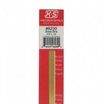 황동막대 FK8230 305mm x 0.4mm x 6.4mm, 없음