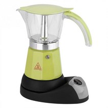 에스프레소머신 전기 커피 메이커 냄비 만드는 기계 300ml 480W 전기 모카 커미머신, 초록, 02 green