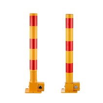 주차금지봉 접이식 대 지정주차봉 주차금지표지판, 12. 상단 잠금 장치 옐로우 레드