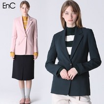 이엔씨 EnC 원버튼 기본 정장 재킷 (택가격:259000원)