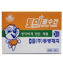 토미 동방제지 물수건 물티슈 낱개포장형, 400개입, 1박스