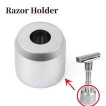 남성 면도기 이발 도구 헤어 면도기 조절 가능한 더블 에지 클래식 안전 면도기 5 개 티타늄 코팅 블레이, 03 Razor Holder silver