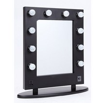 조은케이스 메이크업 조명거울 LED탁상형 SDB-5500, 1개, 블랙