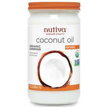 Nutiva 유기농 코코넛오일 정제 680ml(23fl oz)