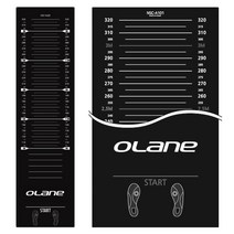 제자리멀리뛰기 매트 학교체육 제자리멀리뛰기측정기 측정 멀리뛰기매트, 1개, 블랙