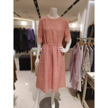 요하넥스 소매시폰배색마롱원피스 J1B5D39