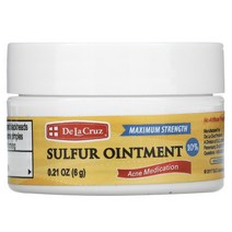 데라크루즈 De La Cruz 10% 유황이 함유된 여드름 치료 연고 맥시멈 스트렝스 6g, 1개