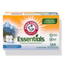 Arm & Hammer 암앤해머 드라이어 건조기 시트 마운틴 레인 144개입, 1개