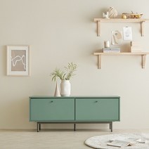 한샘 클린트 모던 거실장 120cm 서랍형2종 택1, 화이트(A)