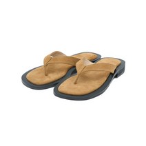 PARTIMENTO WOMEN 제작 14일 라운드 스퀘어 토 플립플랍_스웨이드 ROUND SQUARE TOE FLIP-FLOPS_SUEDE
