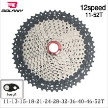 스프라켓 12단 자전거휠 BOLANY MTB 카세트 8 9 10 11 12 속도 산악 Freewheel 32 36 40 42 46 50 52T 스프로킷 Sram, 21 CSM1252