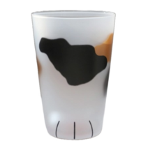 코코네코 고양이발 유리컵 300ml, 얼룩냥이 색상, 1개