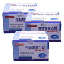 대일제약 대일알콜스왑 100매, 3개