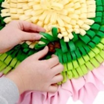 애견분리불안 멍멍이분리불안 애완견지능장난감 노령견노즈워킹 동물놀이터, 1개, 꽃요정 간식찾기 / 플라워