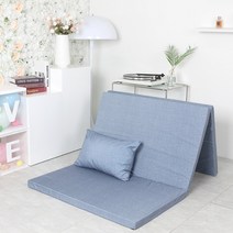 엔젤홈스 3단 5단 접이식매트리스 간이침구, 3단매트(대), 레자블랙