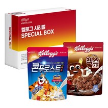 농심켈로그 오곡 첵스초코 570g +콘푸로스트 600g, 1170g, 1세트