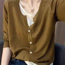 꽃소담 여성용 데일리 팔레트 라운드 니트 가디건QQA3074