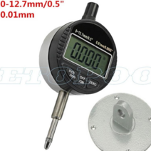 다이얼 인디케이터 인디게이터 dial indicator 정밀 측정표시기 게이지 도구 전자 마이크로 미터 디지털 Micrometro 미터법인치 0.01mm 0.001mm, 협력사, 0-12.7mmx0.01mm