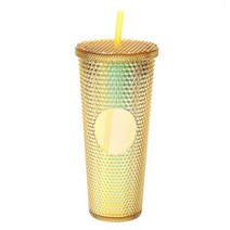 블렌더 믹서기 텀블러 초고속 미니 다이아몬드 빛나는 여신 컵 로고 없음 710ml 여름 냉수 텀블러 빨대 더, 11 Clear Gold_01 710ml