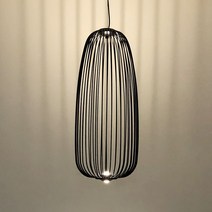 LED 포스카리니 스포크 펜던트 롱타입, 블랙