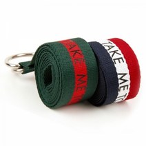 배색 레터링 D링 남녀공용 벨트