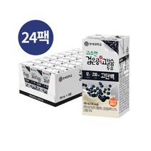 연세 고소한 검은콩 고칼슘 두유 200ml X 24팩, 상세페이지 참조