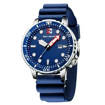 남자 30대 중저가 남자시계 패션 블루 남성 시계 오토메틱 날짜 방수 스포츠 원피스 드레스 석영 손목