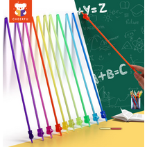 컬러 핑거 읽기 스틱 유아 교육 도구 구부릴 수 있는 칠판 스틱 어린이 교육 보조 도구, 10pcs random color