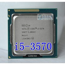 노트북 프로세서 인텔 i5 3570 i5 3570 프로세서 쿼드 코어 3 4ghz l36m 77w 소켓 lga 1155 데스크탑 cpu 작동 가능, 없음