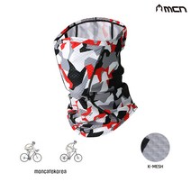 MCN 자외선차단 자전거 마스크 여름용 얼굴 햇빛가리개 메쉬, 스웨디시 카모