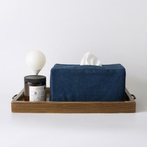 [천삼백케이] [메이메이] LIN01 린넨 티슈커버 (네이비)