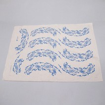 도자기전사지 전사지 제작 꽃무늬 파란색과 흰색 도자기 종이 유약 언더 글레이즈 꽃 액세서리 전사지 공, 04 style4