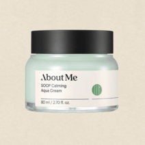 어바웃미 숲 진정 수분크림 80ml x 1개 제주편백수 속건조 보습 장벽개선 그린허브향