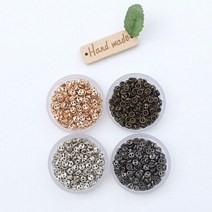 짱패브릭 인형옷부자재)(15개) 3mm 미니금속단추, 엔틱