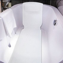 욕창방석 욕창 방지 쿠션 PVC 거품 3D 메쉬 레이어 베개와 목욕 전신 욕조 베개 비 슬립 스파 매트 매트리스 패드, [01] White