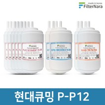 현대큐밍 P-P12 정수기 2년세트 프리미엄 호환필터, 없음