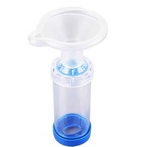 성인 천식 스페이서 흡입기 스페이서 장치 pvc 에어로졸 캐빈 외과 용품 블루 귀지흡입기 귀이개 귀후비개 귀흡입기 귀지 귀파개 전문, 에스 베이비, 푸른