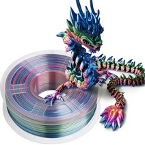 3D프린터제작 3D프린터피규어 그라데이션 레인보우 3d 필라멘트 실크 pla 1.75mm 승화 우주 숲 사탕 마카롱 시리즈 필라멘트 3d 인쇄, 숲 실크-1kg