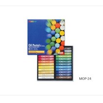 문교오일파스텔일반 - MOP24색-M2유성매직 랜덤1개증정, 아주문구사 -오일파스텔 - MOP 24색