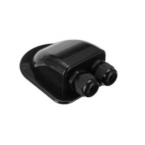 미니카라반 캐러밴 태양열 자동차 정션 박스 캠핑카 액세서리 지붕 와이어 엔트리 태양 케이블 모터홈 RV 151149, Black