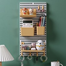 다기능 벽 연필 핸드폰 보관 박스 5 개 세트 사무실 노트북 테이프 홀더 랙 욕실 메이크업 보석 선반, [01] L - White Yellow