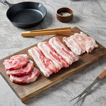 [육라운드] 한돈 알뜰 3~4인 세트 삼겹살 600g 목살 300g 항정살 300g 온라인정육점 삼겹살택배 목살구이 캠핑고기 육라운드 육류도매, 무항생제 1.2Kg