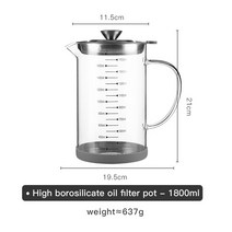 양념통 소스통 다이소꿀통 흐르지않는소스통 1000ML/1500ML/1800ML 오일 필터 보관 캔 그리스 스트레이너 포트 컨테이너 레스토랑 디스펜서 주방, 02 03