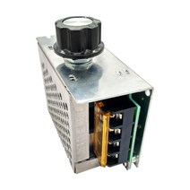 ac모터속도조절기 AC 10V-220V 4000W SCR 전압 조정기 디밍 LED 조광기 모터 속도 컨트롤러 온도 조절기 고, 한개옵션0