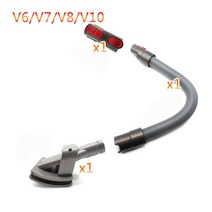 다이슨 호환 다이슨 v6 v7 v8 v10 유연한 정전기 방지 진드기 팁 라운드 하드 강모 브러시 어댑터 용 교체 가능한 진공 청소기 액세서리 호환, 03