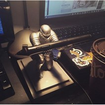 빈티지 중세기사 펜홀더 엔틱 펜 만년필 거치대 책상 탁사용 인테리어 소품, 옵션1