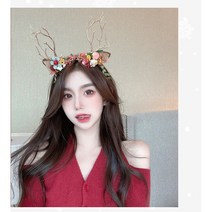 크리스마스 머리띠 꽃사슴 머리띠