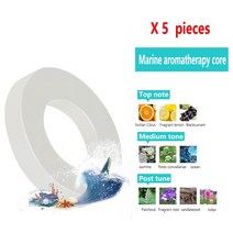 태양열 자동차 공기 청정기 회전 아로마 테라피 디퓨저 액세서리 인테리어 내구성 오리지널 향수 남녀 공용 액세서리,차량용 방향제,인테리어,자동차용품 신기한 베스트방향제,방향제 차량, Ocean flavor x5pcs