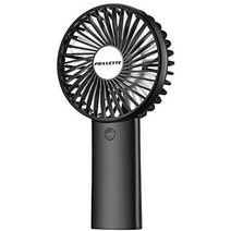 일본직발송 2. 휴대용선풍기 휴대용선풍기 4000mAh 대용량 탁상선풍기 USB충전식 손선풍기 최대 20시간 동, One Size, 흑