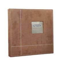 웨딩앨범 포토앨범 DIY 자기 접착 사진 창 325X335cm Pu 커버 기념일 적합, brown